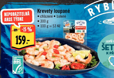 Krevety loupané Albert