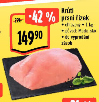 Krůtí prsní řízky