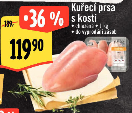 Kuřecí prsa s kostí Albert