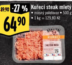 Kuřecí steak mletý Albert