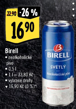 Nealkoholické pivo Birell