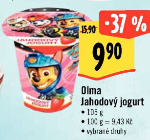 Ochucený jogurt Olma