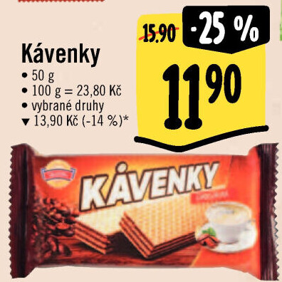 Oplatky Kávenky Sedita