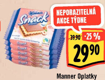 Oplatky Snack Manner