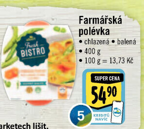 Polévka Farmářská Albert Fresh Bistro