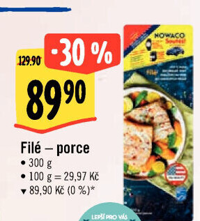 Rybí filé mražené Nowaco