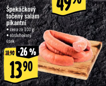 Salám špekáčkový pikantní točený