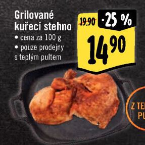 Stehno kuřecí grilované