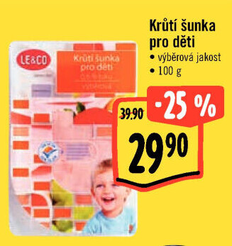 Šunka krůtí dětská výběrová LE&amp