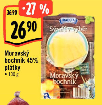 Sýr Moravský bochník 45% Sýrařův výběr Madeta