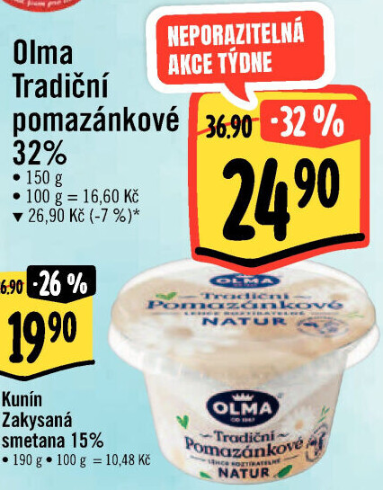 Tradiční pomazánkové Olma