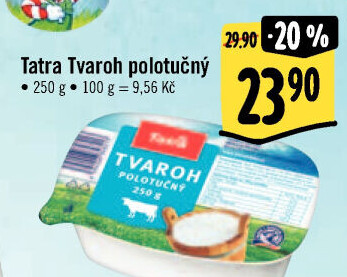 Tvaroh polotučný 3,5% Tatra