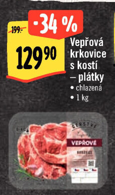 Vepřová krkovice s kostí Albert