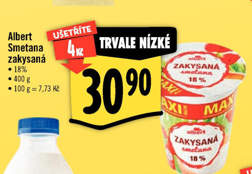 Zakysaná smetana Albert 18%
