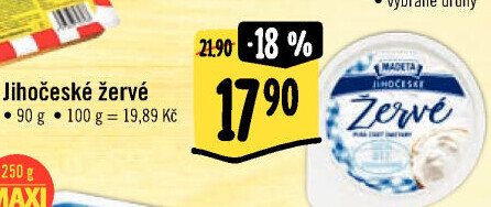 Žervé Jihočeské Madeta