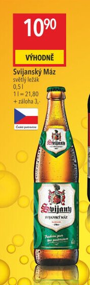Svijanský Máz světlý ležák 0,5 l