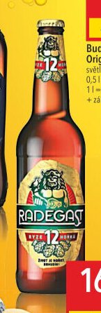 Radegast Ryze hořká 12 světlý ležák 0,5 l