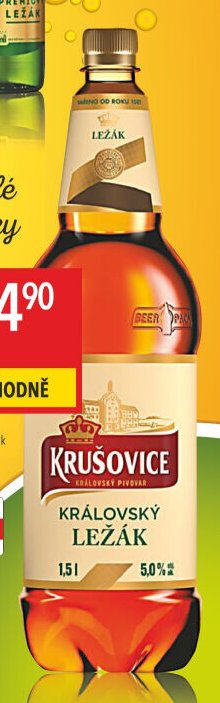 Krušovice Královský ležák PET 1,5 l