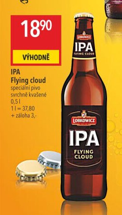 IPA Flying cloud speciální pivo svrchně kvašené 0,5 l