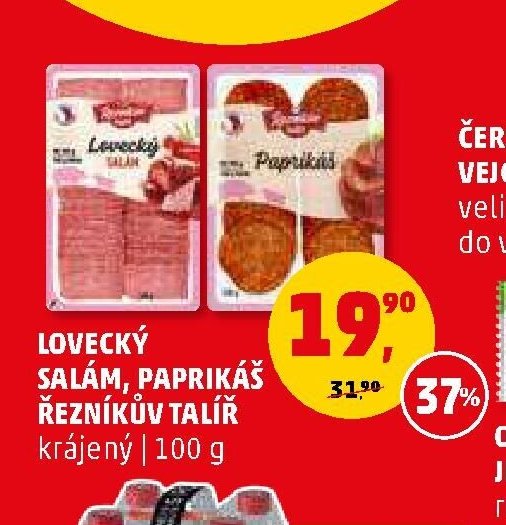 LOVECKÝ SALÁM, PAPRIKÁŠ ŘEZNÍKŮV TALÍŘ