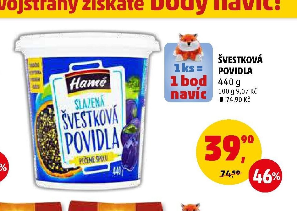 Hamé ŠVESTKOVÁ POVIDLA 440 g