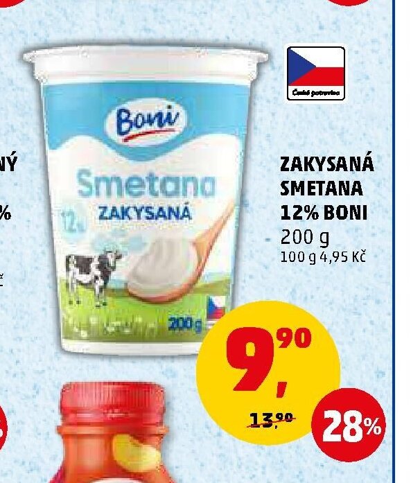 Zakysaná smetana 12% Boni