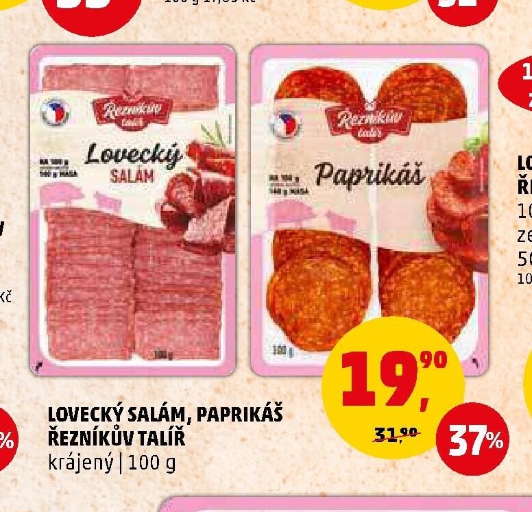 LOVECKÝ SALÁM, PAPRIKÁŠ ŘEZNÍKŮV TALÍŘ