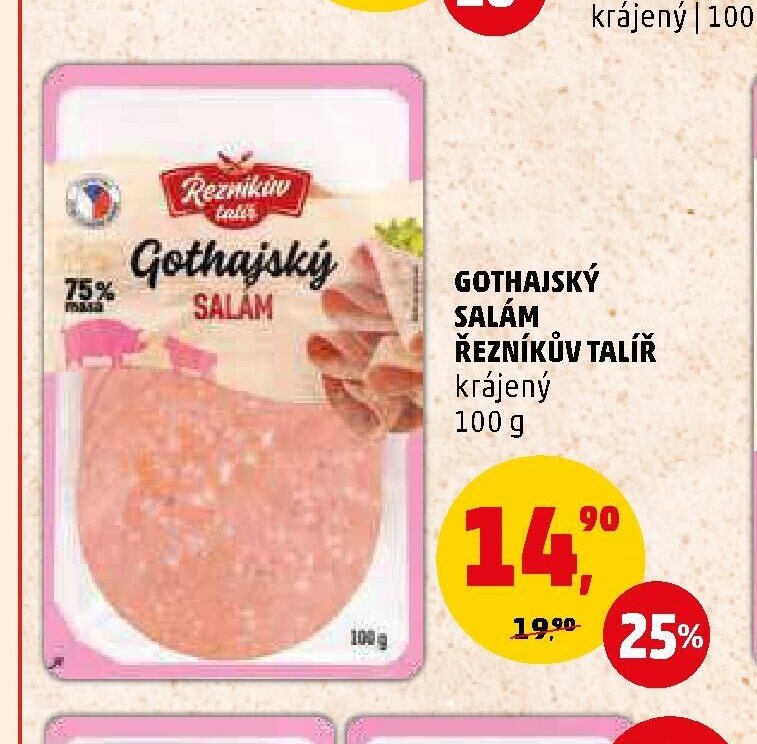 GOTHAJSKÝ SALÁM ŘEZNÍKŮV TALÍŘ