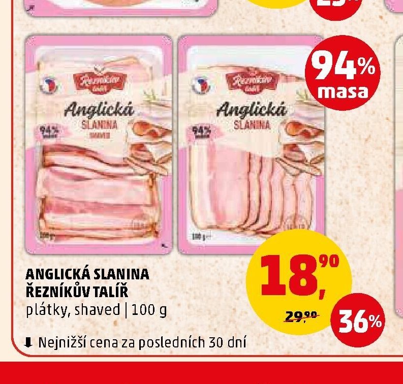ANGLICKÁ SLANINA ŘEZNÍKŮV TALÍŘ