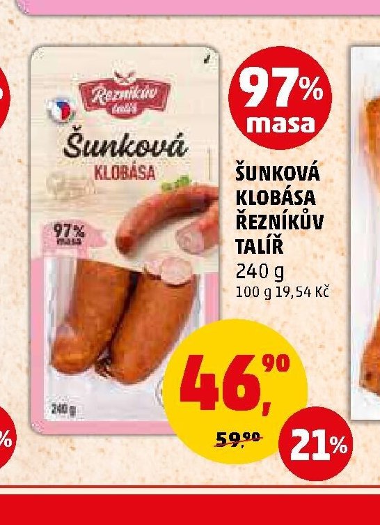 ŠUNKOVÁ KLOBÁSA ŘEZNÍKŮV TALÍŘ