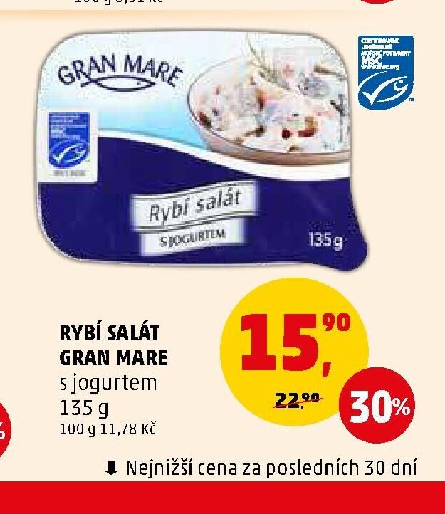RYBÍ SALÁT GRAN MARE s jogurtem