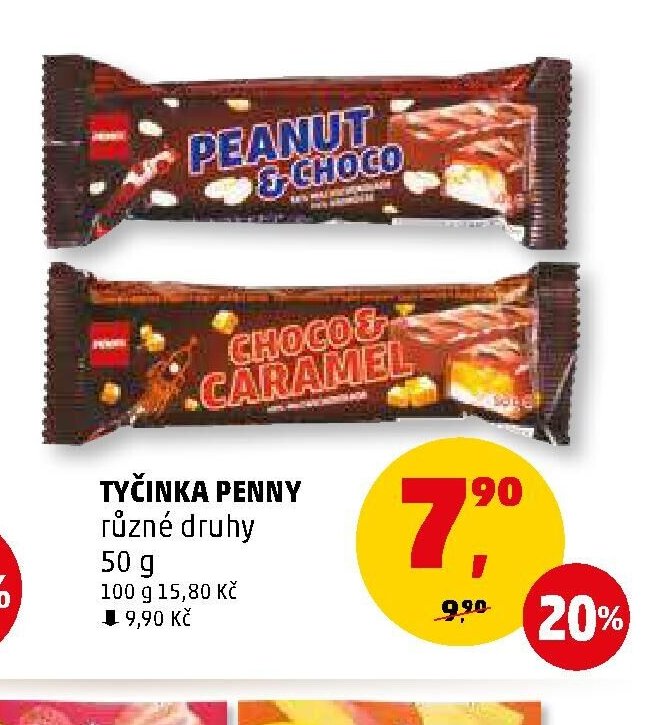 Tyčinka Penny různé druhy