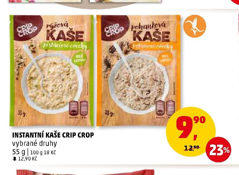 Instantní kaše Crip Crop vybrané druhy