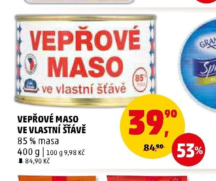 VEPŘOVÉ MASO VE VLASTNÍ ŠŤÁVĚ