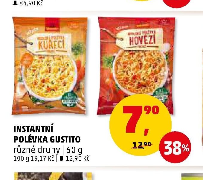 INSTANTNÍ POLÉVKA GUSTITO