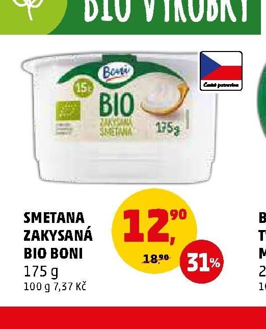 SMETANA ZAKYSANÁ BIO BONI