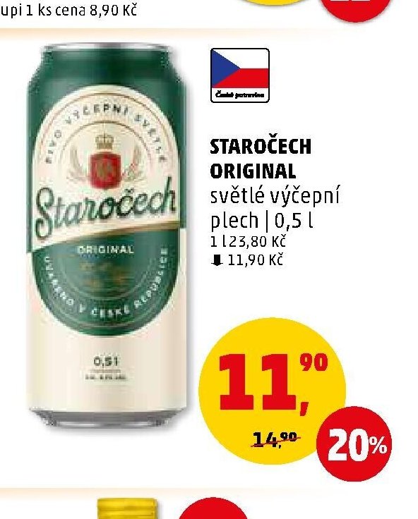 STAROČECH ORIGINAL světlé výčepní plech