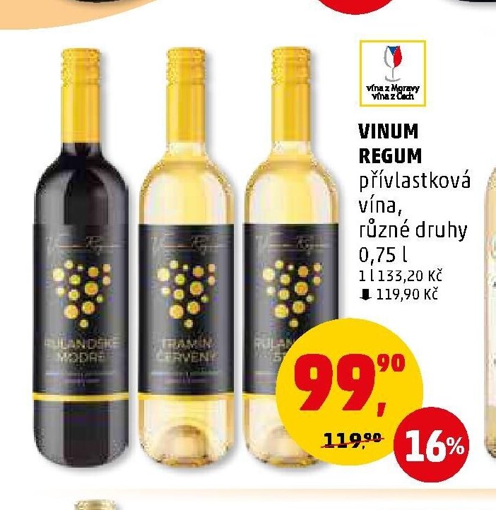 Vinum Regum přívlastková vína