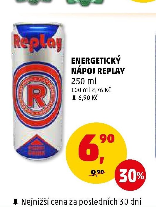 Energetický nápoj Replay 250 ml