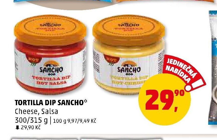 Sancho Tortilla dip Hot Salsa