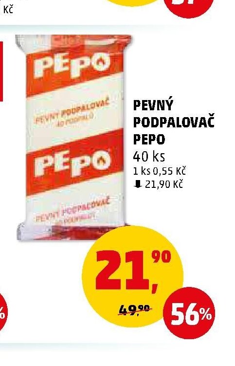 PEVNÝ PODPALOVAČ PEPO
