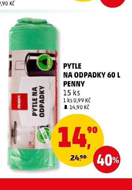 PYTLE NA ODPADKY 60 L PENNY