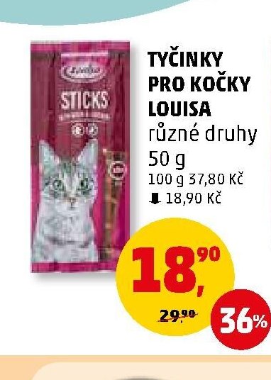 Tyčinky pro kočky Louisa
