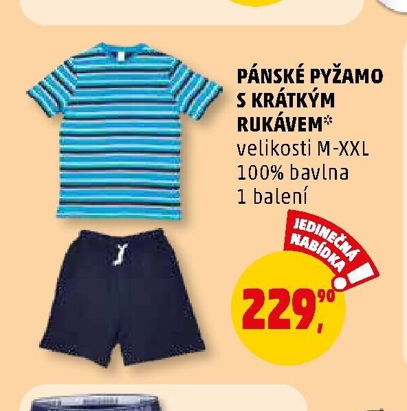 Pánské pyžamo s krátkým rukávem