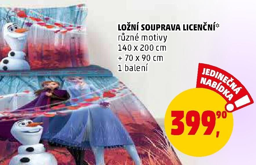LOŽNÍ SOUPRAVA LICENČNÍ
