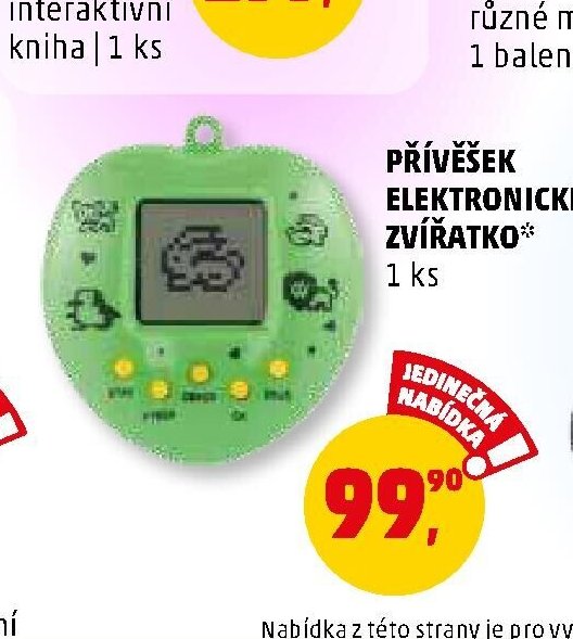 PŘÍVĚŠEK ELEKTRONICKÉ ZVÍŘÁTKO