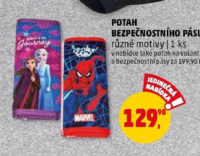Potah bezpečnostního pásu