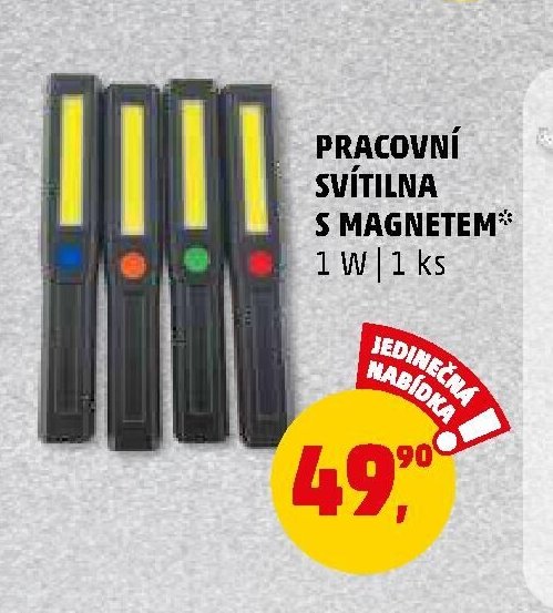 Pracovní svítilna s magnetem