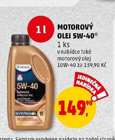Motorový olej 5W-40