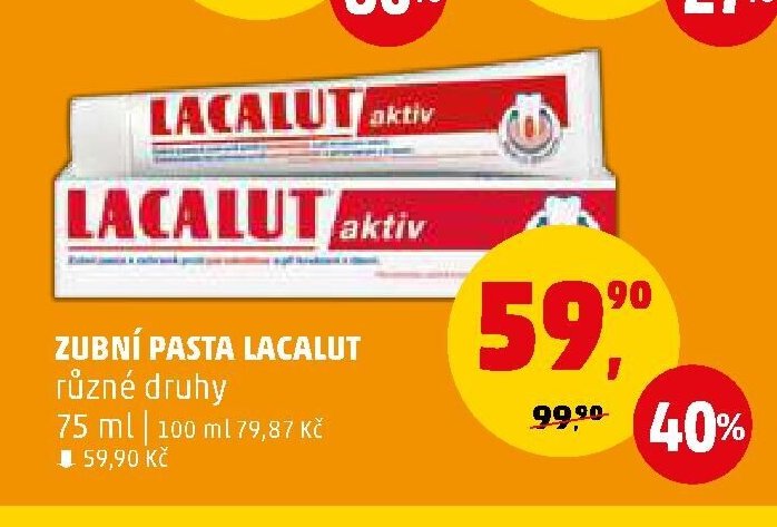 Zubní pasta Lacalut